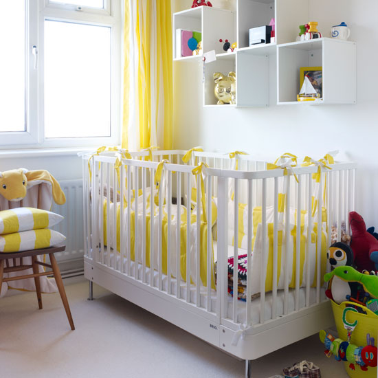 White and yellow children's bedroom White and yellow children's bedroom | Bedroom | PHOTO GALLERY | Style at Home | Housetohome.jpg