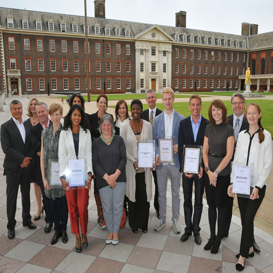 The winners are pictured here with Homes & Gardens Editor Deborah Barker