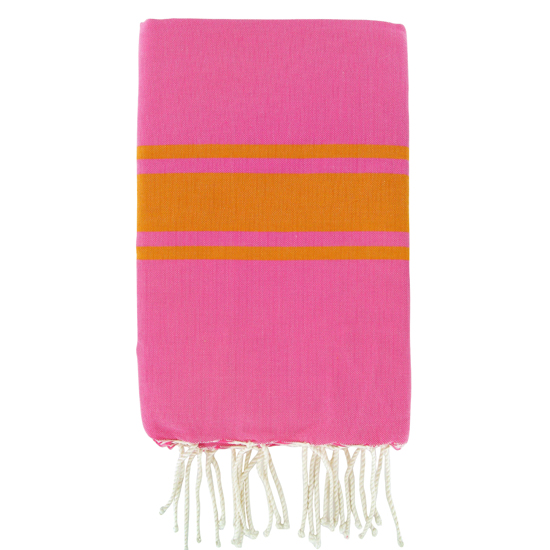 Fouta traditional towel, fuchsia & orange from Febronie Fouta traditional towel, fuchsia & orange from Febronie | Bath linen - 10 of the best | Bathroom | PHOTO GALLERY | Housetohome.co.uk