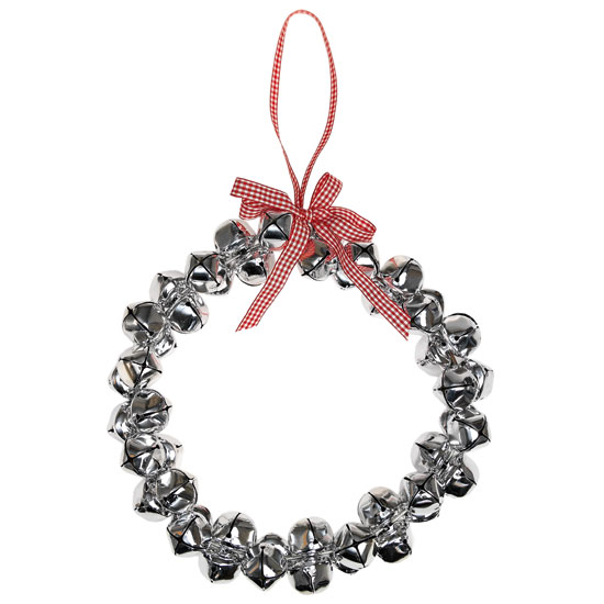 Sleigh bell wreath from Dotcomgiftshop Sleigh bell wreath from Dotcomgiftshop | All rooms | PHOTO GALLERY | Country Homes and Interiors | Housetohome.co.uk