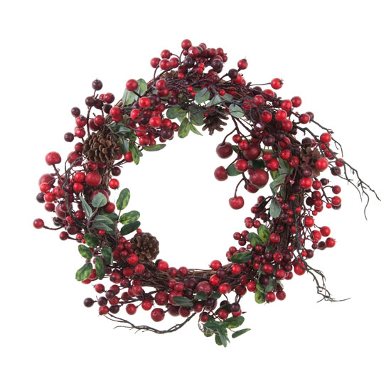 Red Berry wreath from Leukaemia Research Red Berry wreath from Leukaemia Research | All rooms | PHOTO GALLERY | Country Homes and Interiors | Housetohome.co.uk