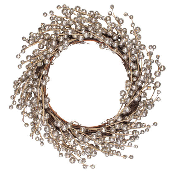 Silver wreath from The Contemporary Home Silver wreath from The Contemporary Home | All rooms | PHOTO GALLERY | Country Homes and Interiors | Housetohome.co.uk