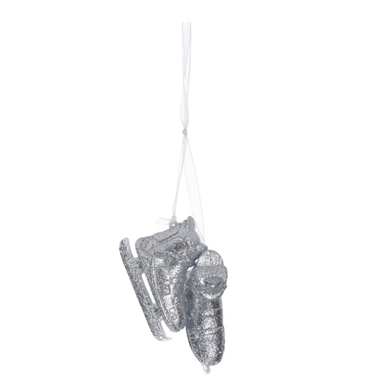 Silver Glitter Ice Skate Hanging decoration from Debenhams