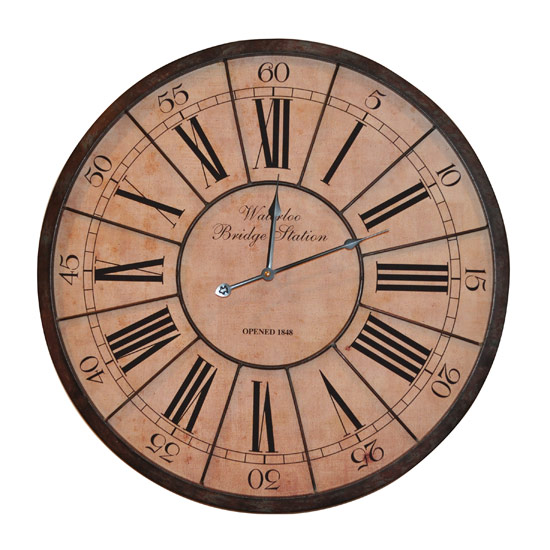 Large Waterloo Station clock from Roman at Home | clock | Roman at home | PHOTO GALLERY | Style at Home | Housetohome