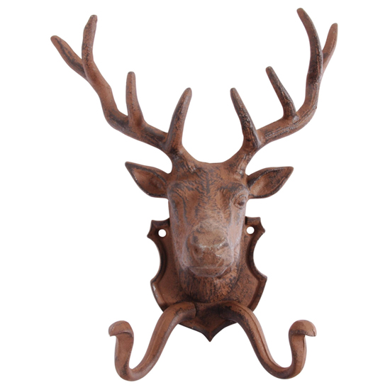 Cast iron stag coat hook from Roullier White Stag coat hook from Roullier White | Coat hooks - 10 of the best | PHOTO GALLERY | Housetohome.co.uk