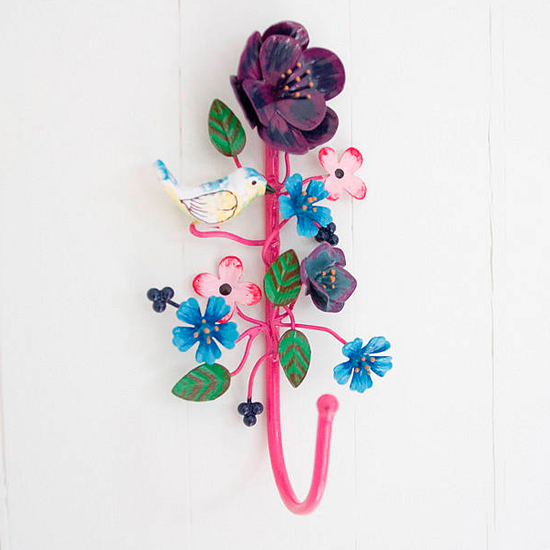 Flowers and bird hook from Notonthehighstreet.com | Coat hooks - 10 of the best | PHOTO GALLERY | Housetohome.co.uk