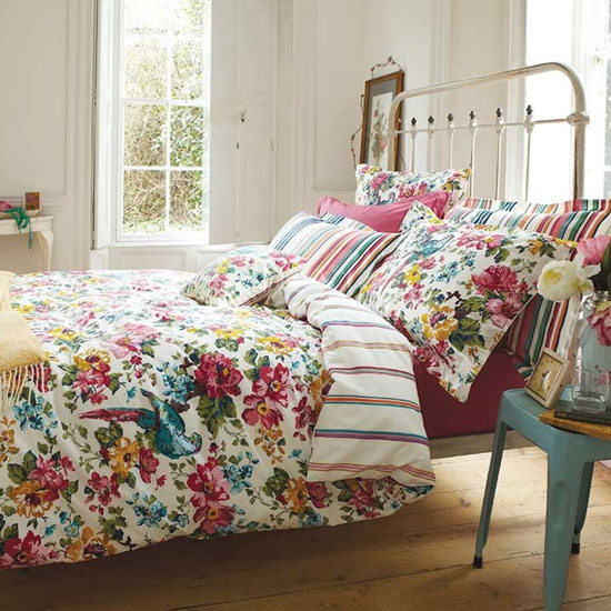 Floral fantasy Sunbird Floral by Joules at Bedeck Home | Bedroom | PHOTO GALLERY | Homes & Gardens | Housetohome