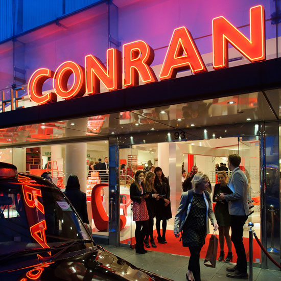 The Conran Shop on launch night