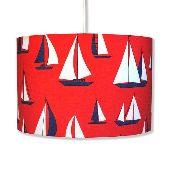 Handmade retro sailing lampshade at notonthehighstreet.com | Childrens lighting - 10 of the best | Childrens room | PHOTO GALLERY | Housetohome.co.uk