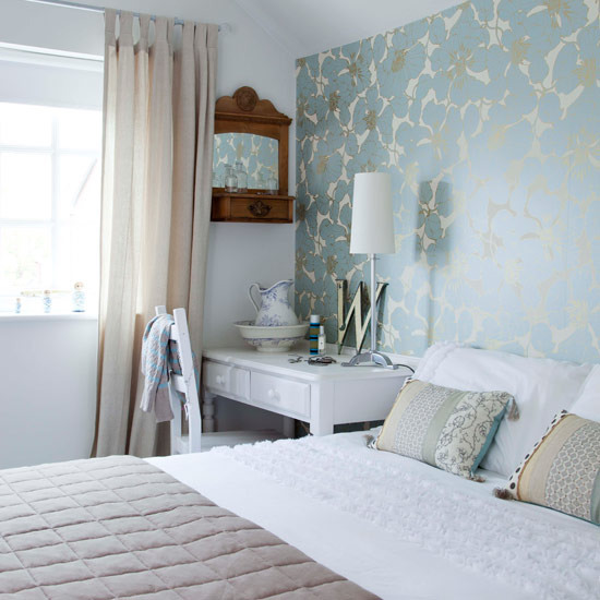 Guest bedroom Feature wall | bedroom | PHOTO GALLERY| Style at Home | housetohome
