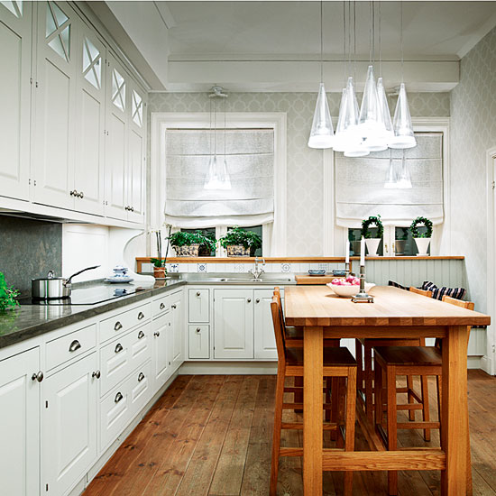 Bright L-shaped kitchen Bright L-shaped kitchen | Kitchen design ideas | PHOTO GALLERY | Beautiful Kitchens | Housetohome.co.uk