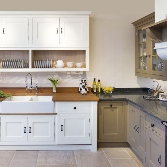 French-inspired L-shaped kitchen French-inspired L-shaped kitchen | Kitchen design ideas | PHOTO GALLERY | Beautiful Kitchens | Housetohome.co.uk