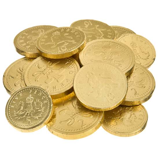 Gold Milk Chocolate coins from Poundland | Christmas gifts for kids - 10 of the best | PHOTO GALLERY | Housetohome.co.uk