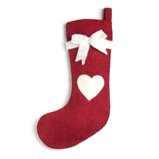 Felt Christmas Stocking from Nubie | Christmas decorating ideas | PHOTO GALLERY | 25 Beautiful Homes | Housetohome
