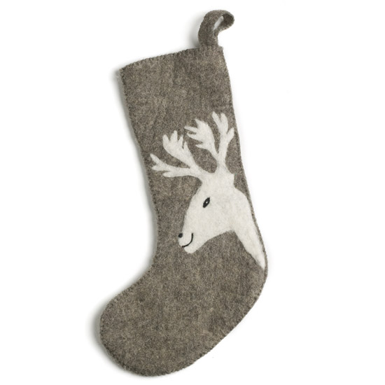 Felt Stocking by Gry & Sif for Nubie | Christmas decorating ideas | PHOTO GALLERY | 25 Beautiful Homes | Housetohome