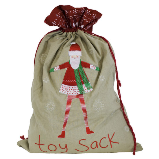 Large Santa Toy Sack from The Contemporary Home | Christmas decorating ideas | PHOTO GALLERY | 25 Beautiful Homes | Housetohome