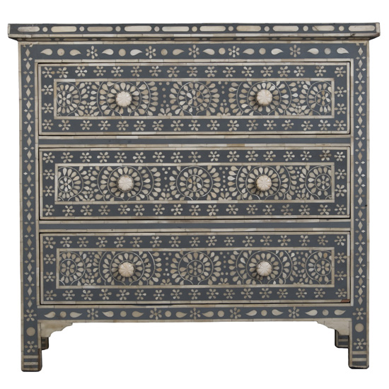 Bone Inlay 3 Drawer Chest from Mydeco | Bedroom furniture | PHOTO GALLERY | 25 Beautiful Homes | Housetohome