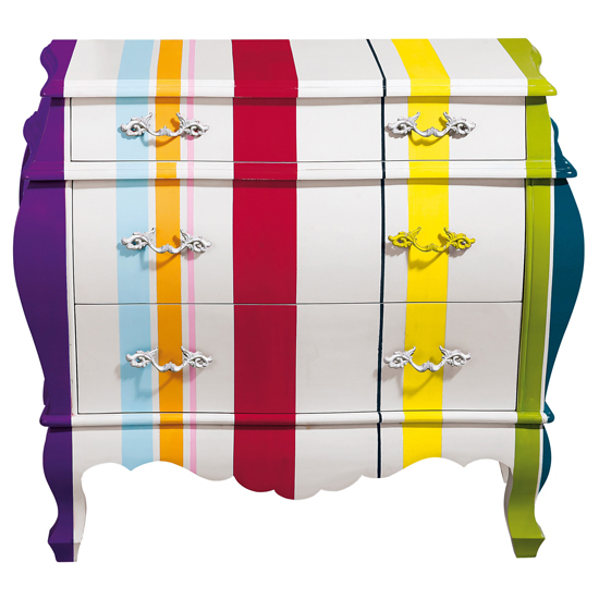 Striped 3 Drawer Chest from Alexander & Pearl | Bedroom furniture | PHOTO GALLERY | 25 Beautiful Homes | Housetohome
