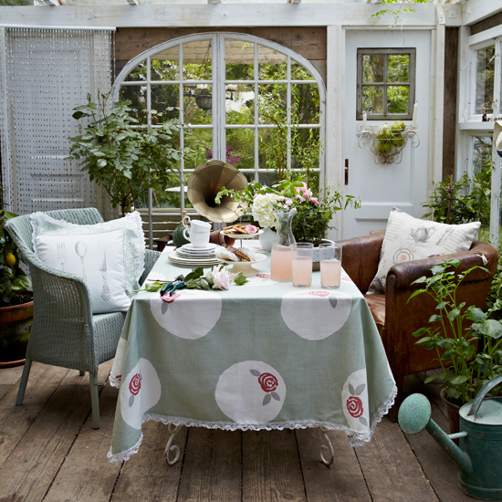 Vintage-style conservatory