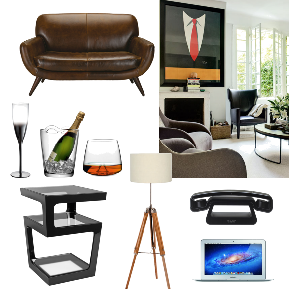 James Bond's uber cool living room