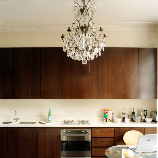 Add a statement chandelier Kitchen chandelier | Kitchen lighting ideas | PHOTO GALLERY | Livingetc | Housetohome