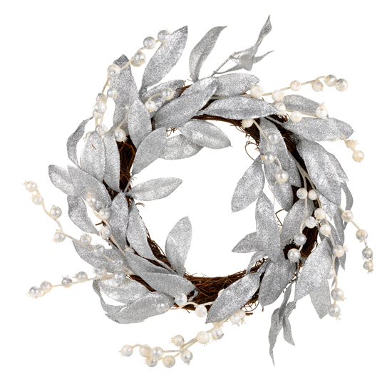 Silver wreath from Sainsburys