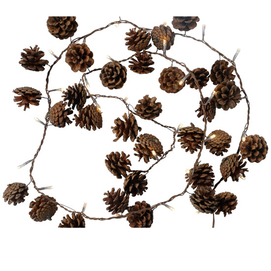 Pinecone Lights Garland from Heal's | Fairy lights | Lighting | PHOTO GALLERY | Livingetc | housetohome