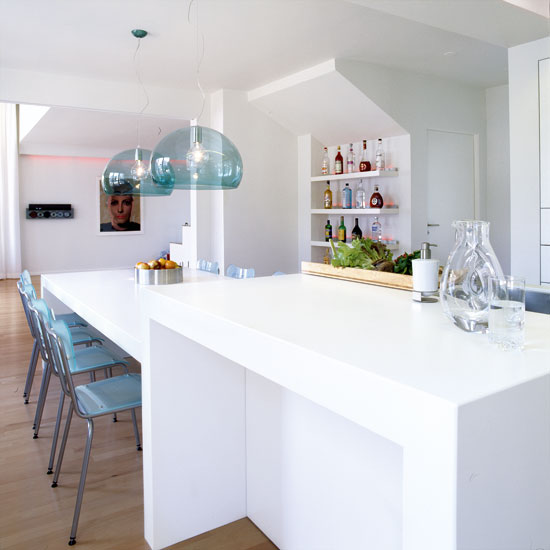 White composite island White composite island | Kitchen islands - 10 ideas | Kitchen | PHOTO GALLERY | Beautiful Kitchens | Housetohome.co.uk