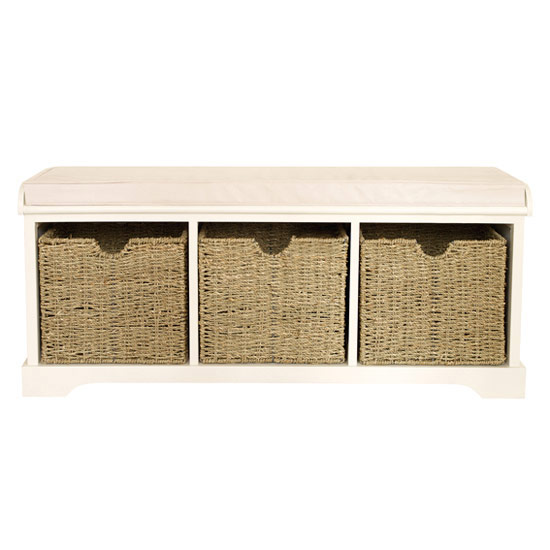 Storage seat from Dunelm Mill | Hallway | PHOTO GALLERY | Style at Home | Housetohome