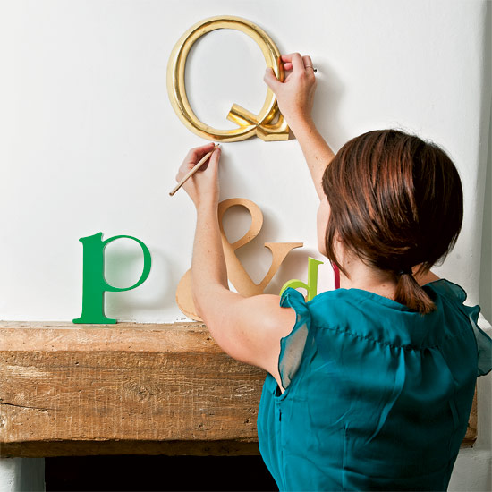 Make your walls pop with decorative letters