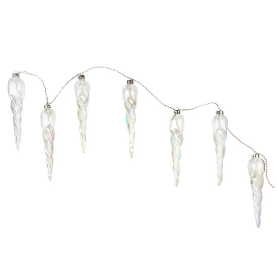 Glass Icicle Christmas Lights from Tesco | Fairy lights | Lighting | PHOTO GALLERY | Livingetc | housetohome