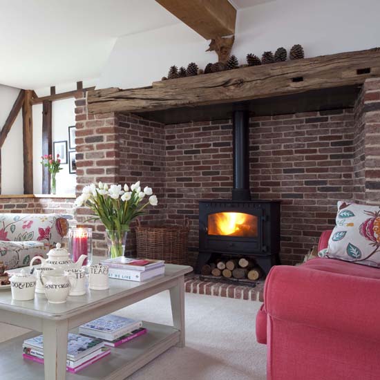Alcove fireplace | Fireplace decorating ideas | housetohome.