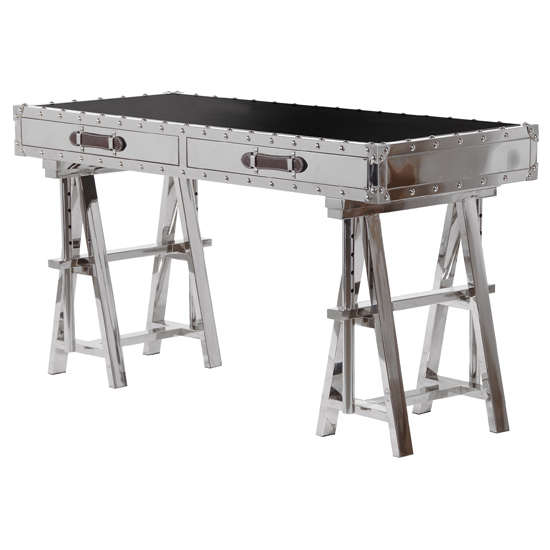 A-frame metallic console table from Beautiful Modern Thing A-frame metallic console table from Beautiful Modern Thing | Home office furniture | PHOTO GALLERY | 25 Beautiful Homes | Housetohome