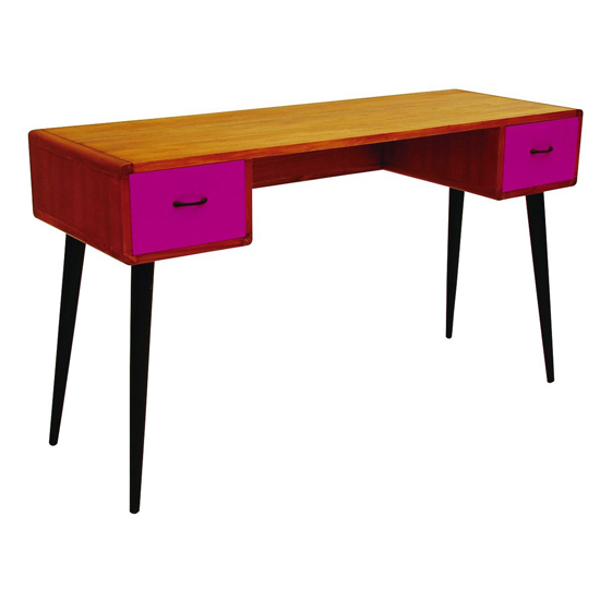 Mid Century Colour Drawer Writing Desk from Artisanti Mid Century Colour Drawer Writing Desk from Artisanti | Home office furniture | PHOTO GALLERY | 25 Beautiful Homes | Housetohome