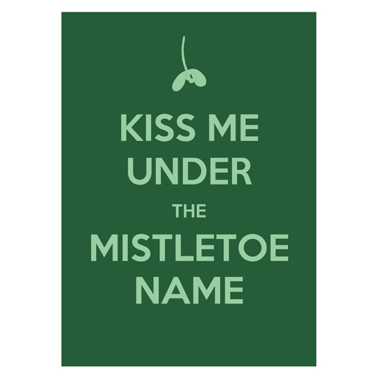Kiss Me Under the Mistletoe Personalised Christmas card from Scribbler Kiss Me Under the Mistletoe Personalised Christmas card from Scribbler | Christmas cards | Christmas ideas | PHOTO GALLERY | Housetohome