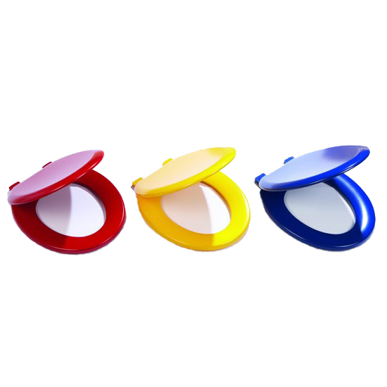 Coloured toilet seats from House of Bath Coloured toilet seats from House of Bath | Colourful bathroom accessories | PHOTO GALLERY | Style at Home | Housetohome