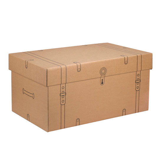 Cardboard storage trunk from CB2 | Children's storage | Children's room | PHOTO GALLERY | Livingetc | Housetohome.co.uk