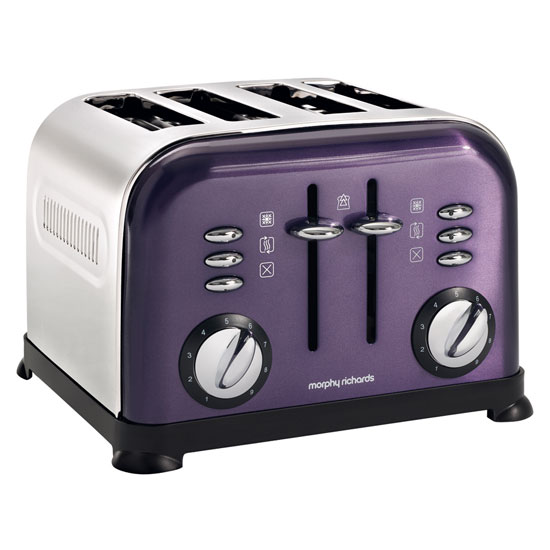 Accents Plum 4-Slice Toaster from Morphy Richards | Kitchen accessories | Toasters | PHOTO GALLERY | 25 Beautiful Homes | Housetohome