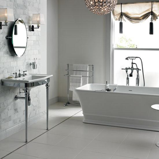Manhattan/Dorchester bathroom suite from Fired Earth Manhattan/Dorchester bathroom suite from Fired Earth | Bathroom | PHOTO GALLERY | Ideal Home | Housetohome