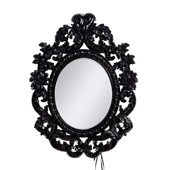 ornate hand mirror