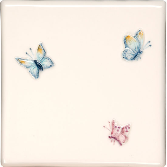 Peacock Butterflies tile from Original Style | Bathroom tiles - 10 of the best | Bathroom | PHOTO GALLERY | Country Homes and Interiors | Housetohome