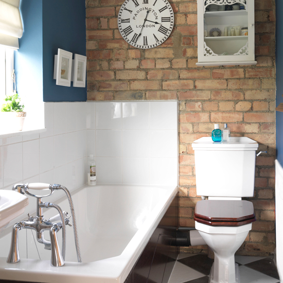 Exposed brick bathroom | Bathroom decorating ideas | PHOTO GALLERY | Housetohome.co.uk