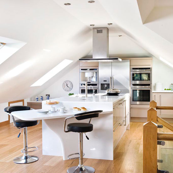 Take a tour around a bright and modern loft kitchen
