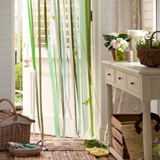 Hang a ribbon door curtain | Country hallway ideas - 10 of the best | Hallway | PHOTO GALLERY | Country Homes and Interiors | Housetohome