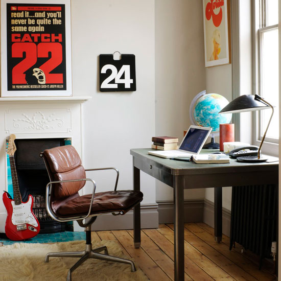 Retro home office Retro home office | Modern home office ideas | Home office | PHOTO GALLERY | Livingetc | Housetohome.co.uk