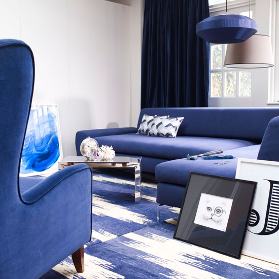 Cool blue living room Cool blue living room | Modern living room ideas | Living room | PHOTO GALLERY | Livingetc | Housetohome.co.uk