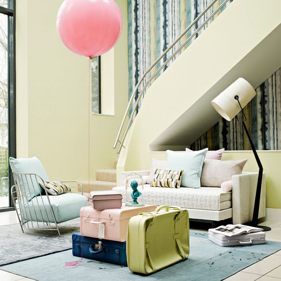Pale pastel living room Pale pastel living room | Modern living room ideas | Living room | PHOTO GALLERY | Livingetc | Housetohome.co.uk