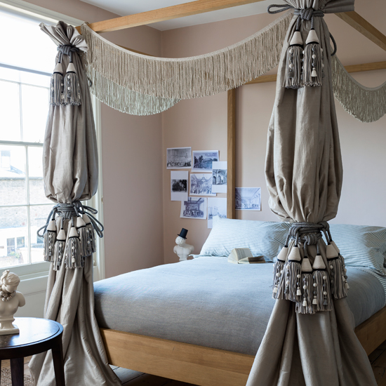 Opulent four-poster bedroom