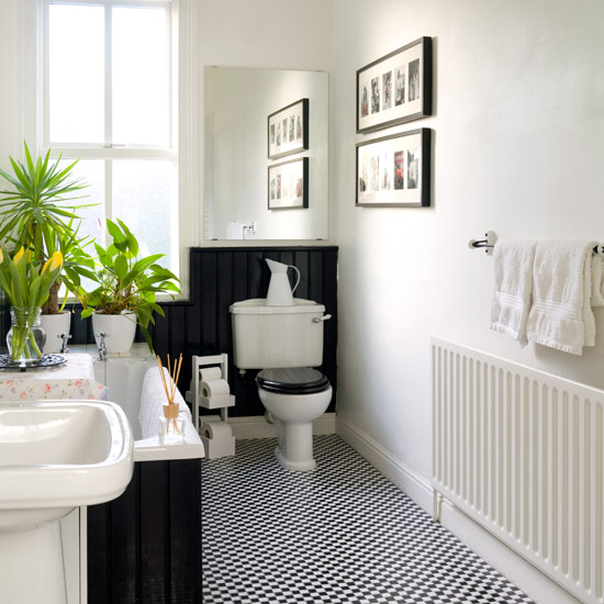 Monochrome bathroom | bathroom | PHOTO GALLERY | Style at Home | Housetohome