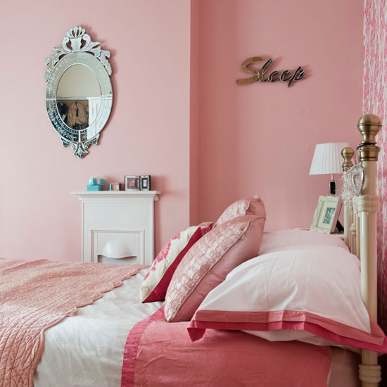 Pretty pink bedroom | Girls' bedroom ideas | Childrens' bedrooms | bedroom | PHOTO GALLERY | 25 Beautiful Homes | Housetohome.co.uk